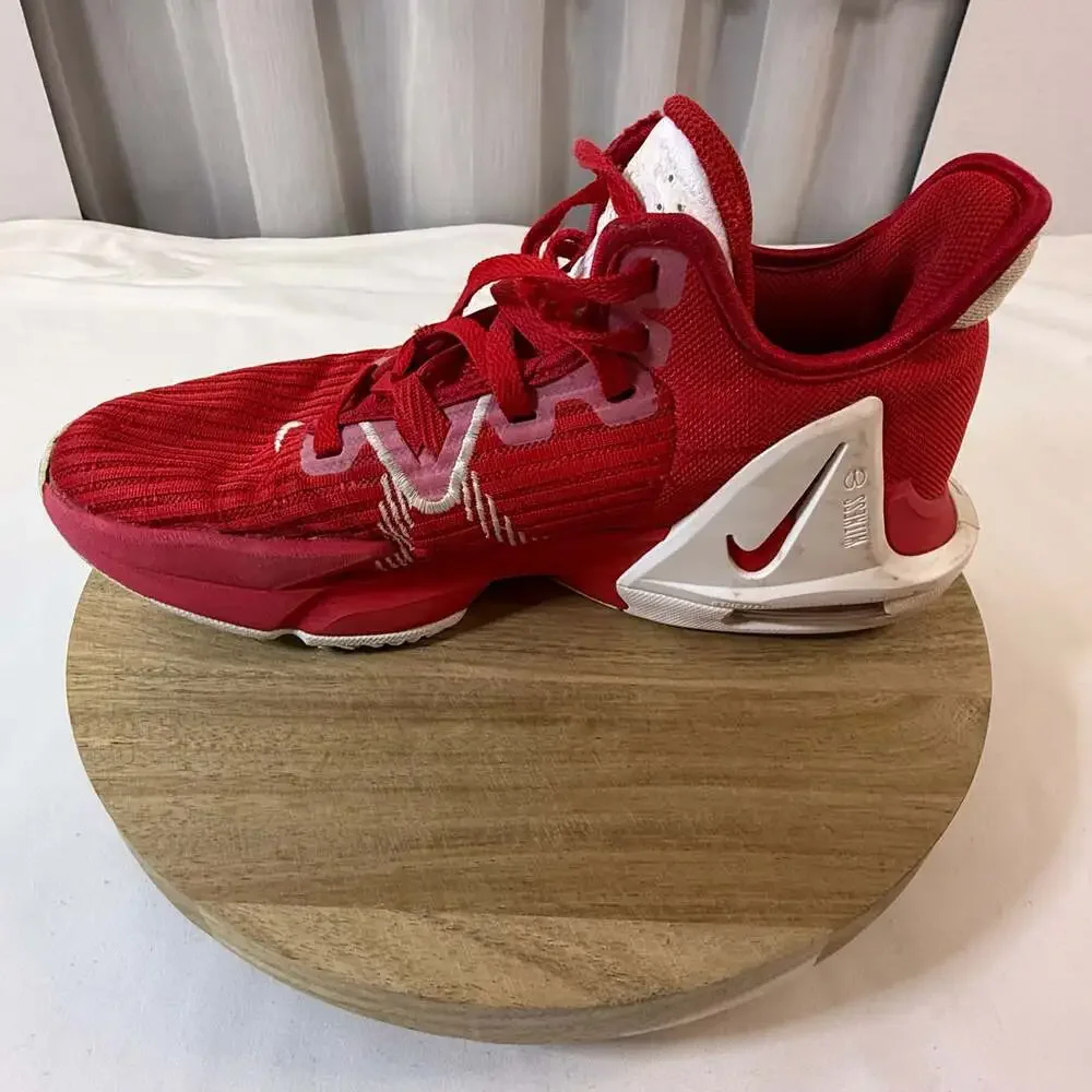 Nike LeBron Witness 6 University Red White Basketball Shoes